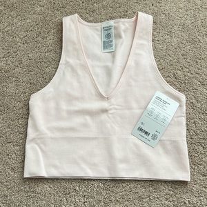 Aurora seamless crop rib tank